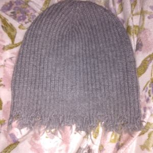 Zara frayed beanie